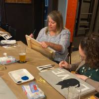 Creating masterpieces.